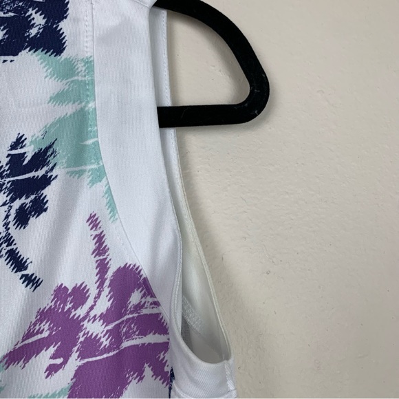 COPY - 4/$25 Pebble Beach performance palm graphic print white gold tank 900 - Picture 10 of 11